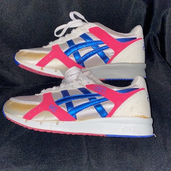 Asics Shoes Vintage Asics Gel Sneakers Shoes Size 6 Whitepinkblue